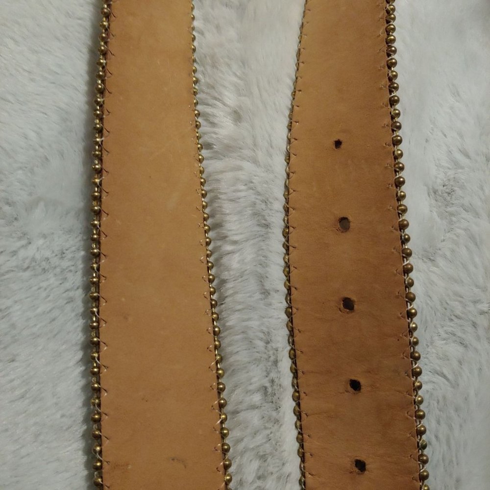 Belts by Simon metallic multi colored leather belt large - Picture 14 of 16